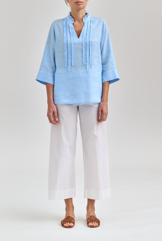 Bohemian Linen Blouse