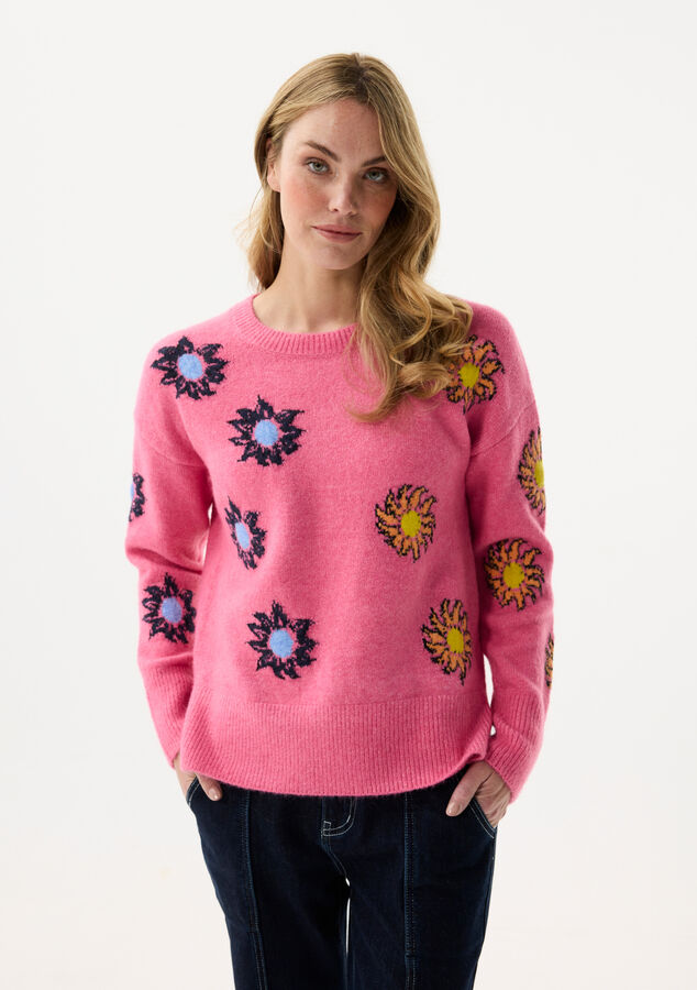 Sunflower Patterned Sweater