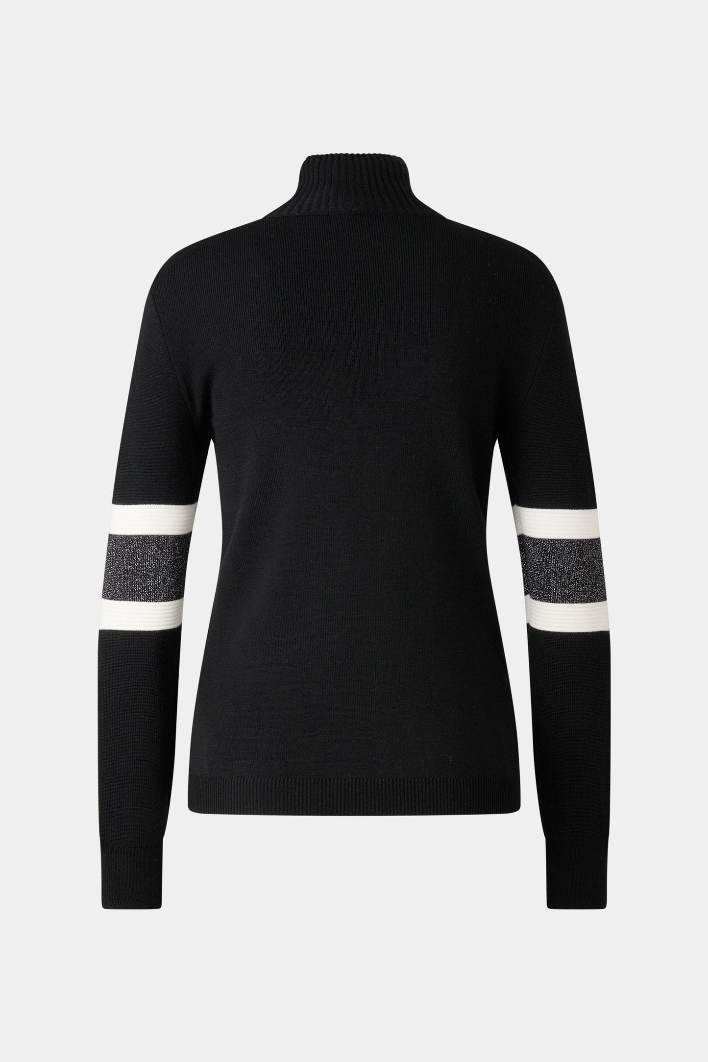 Sparkle Detailed Athleisure Mock Neck Sweater