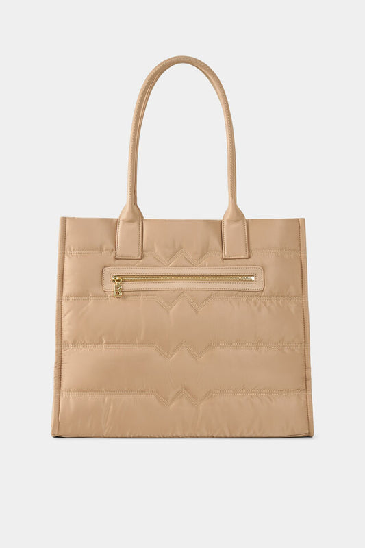 Zig Zag Quilted Tote Bag