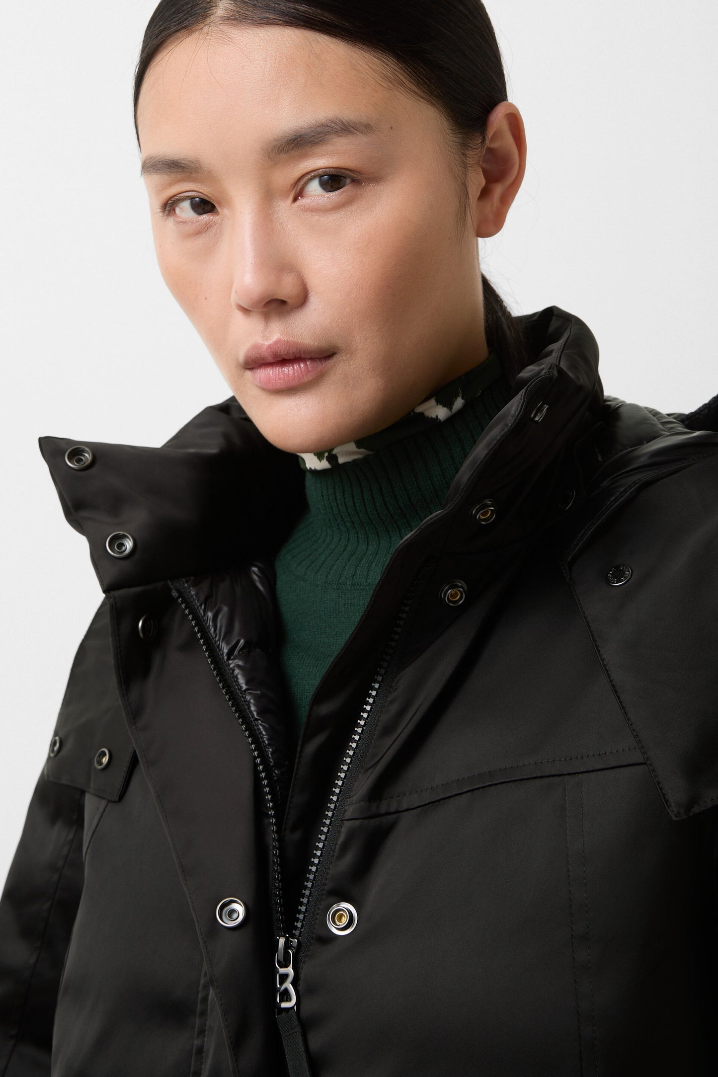 Satin Finish Sleek Down Coat