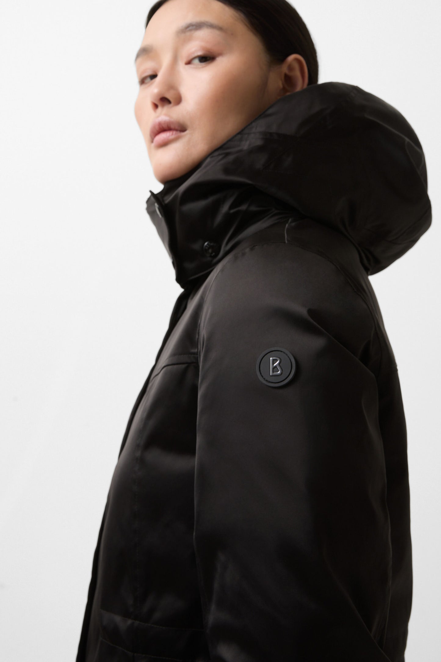 Satin Finish Sleek Down Coat