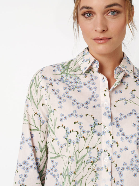 Forget Me Not Cotton Voile Blouse