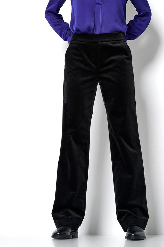 Ultra-fine Corduroy Wide Leg Pull-On