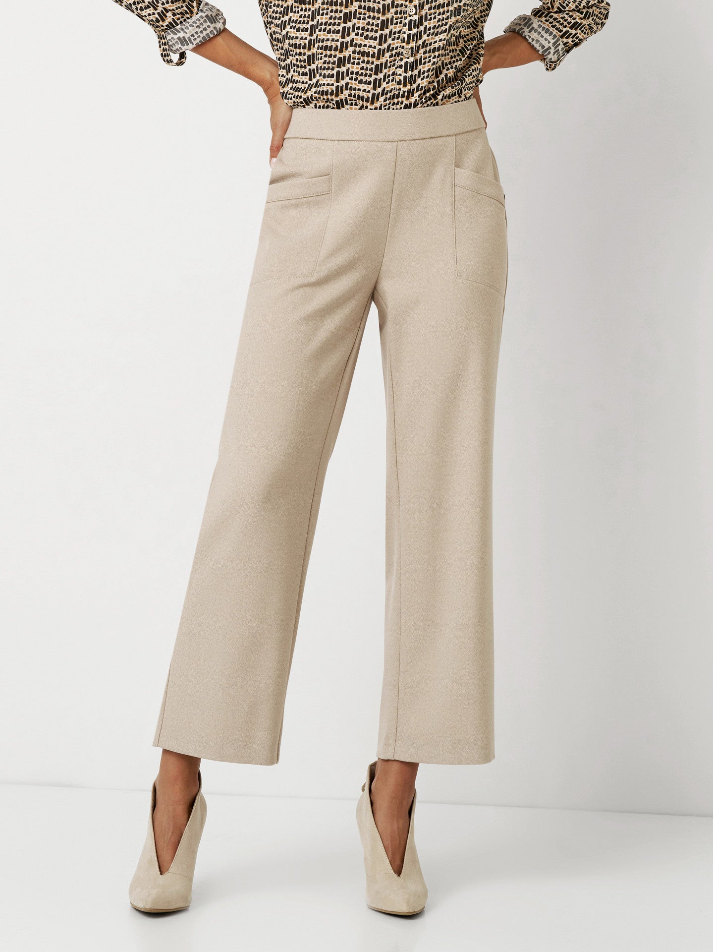Knit Wide Leg Pull-On Pants