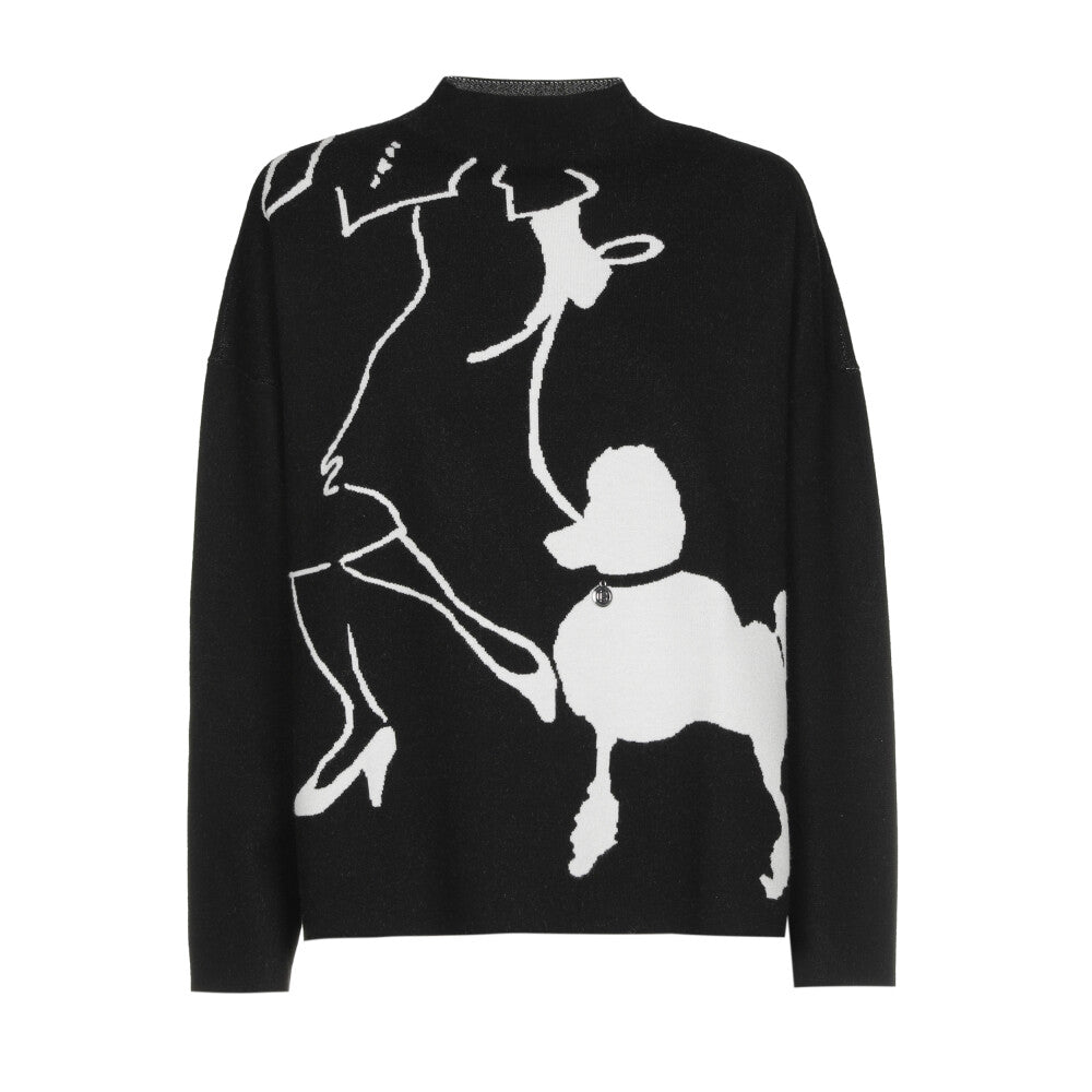 Mock Neck Poodle Sweater