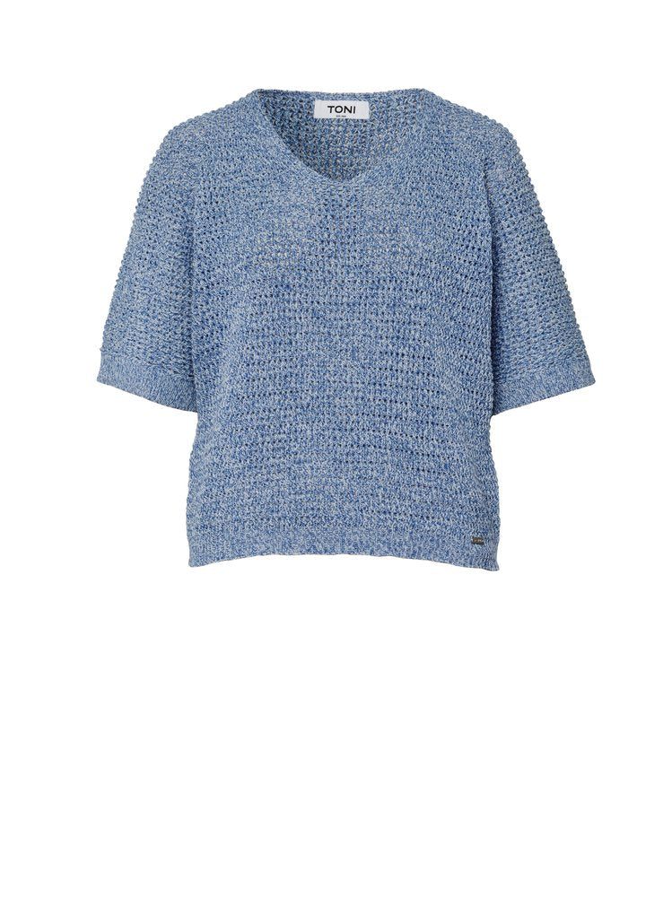 Cotton Crochet Half Sleeve Sweater