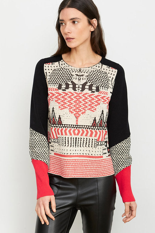 Aztec Print Sweater