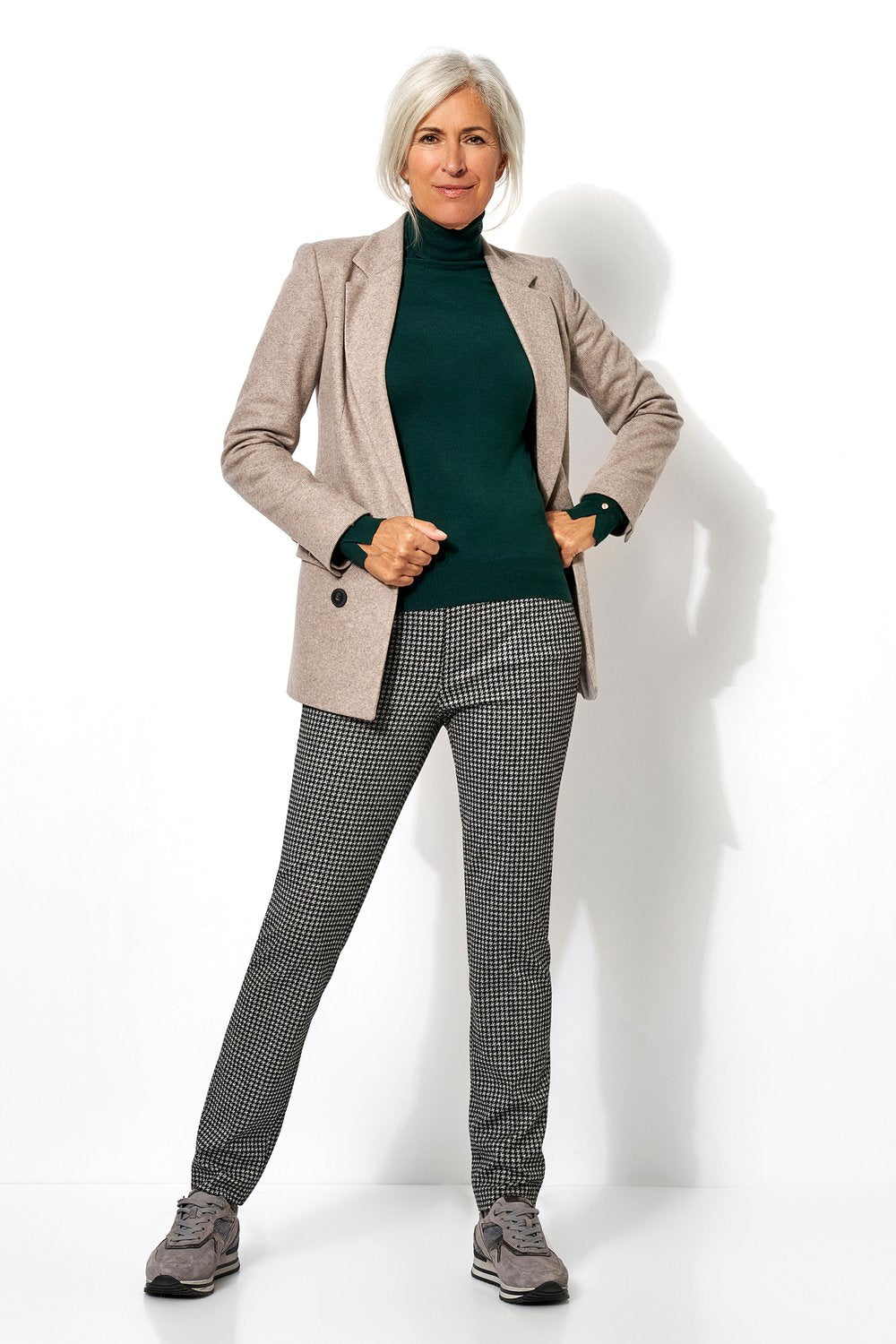 Houndstooth Winter Jersey Pant