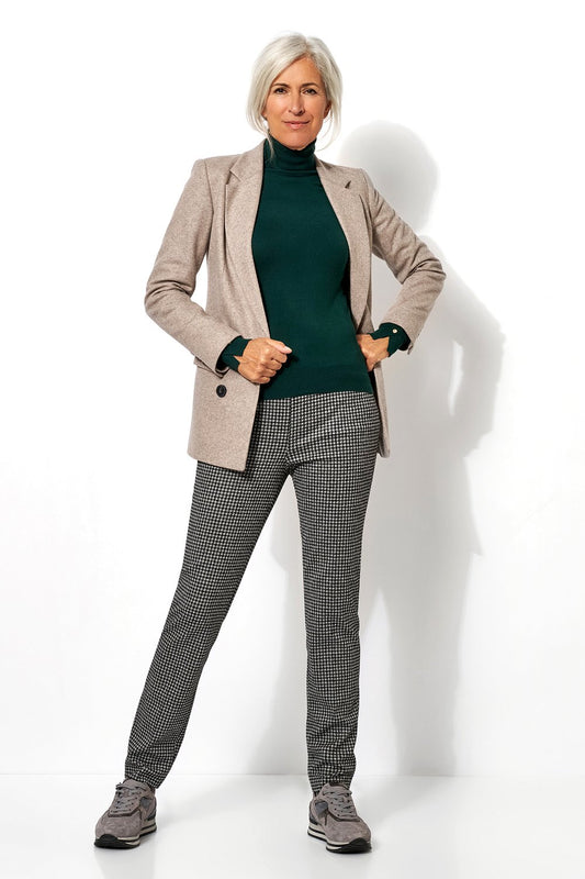 Houndstooth Winter Jersey Pant