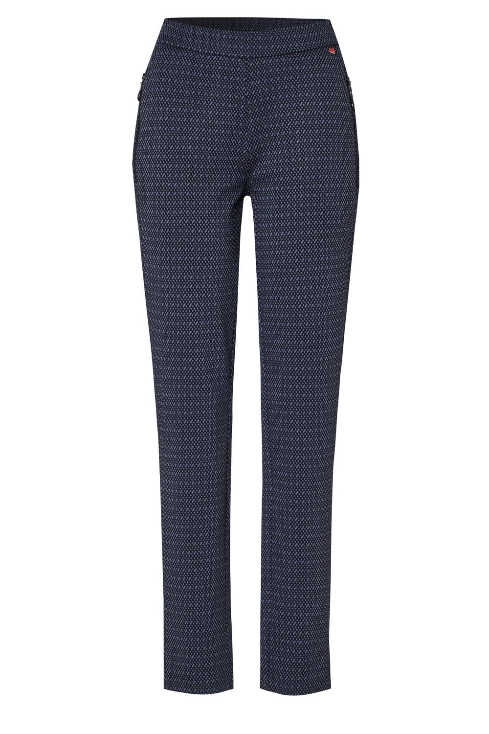 Abstract Patterned Zip Pocket Pant