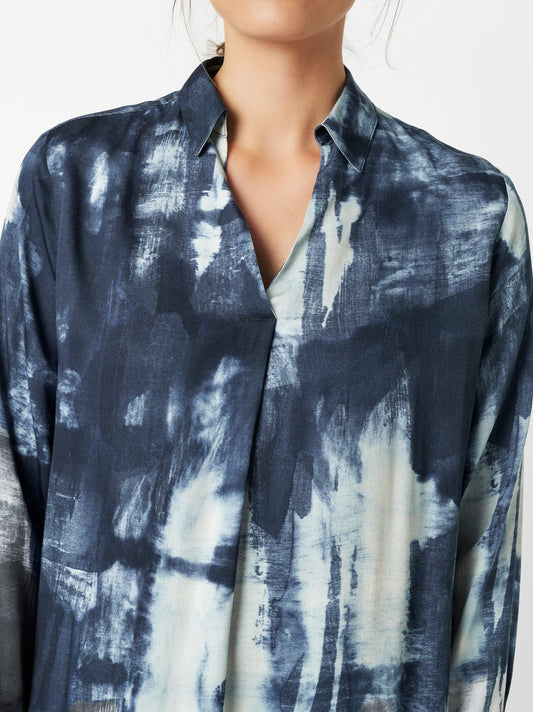 Spray Painted Viscose Blouse