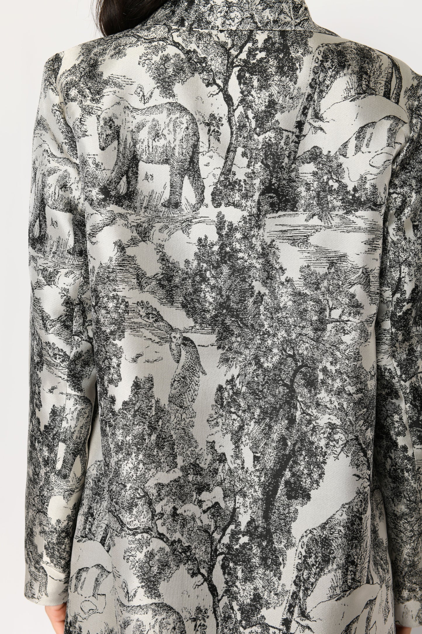 Silky Tapestry Dress Coat