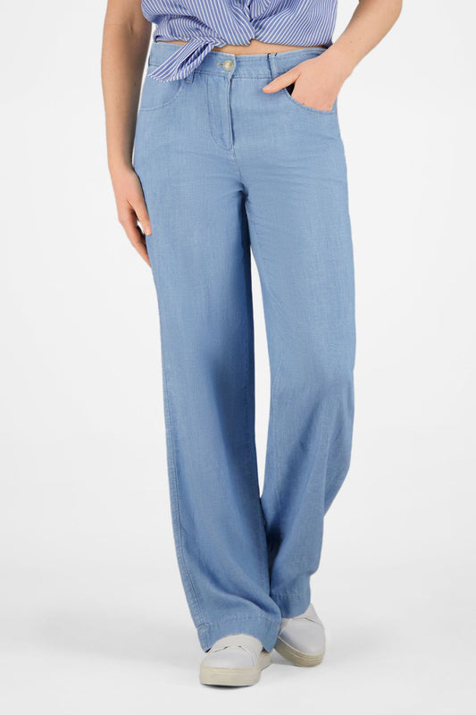Wide Leg Linen & Cotton Pant