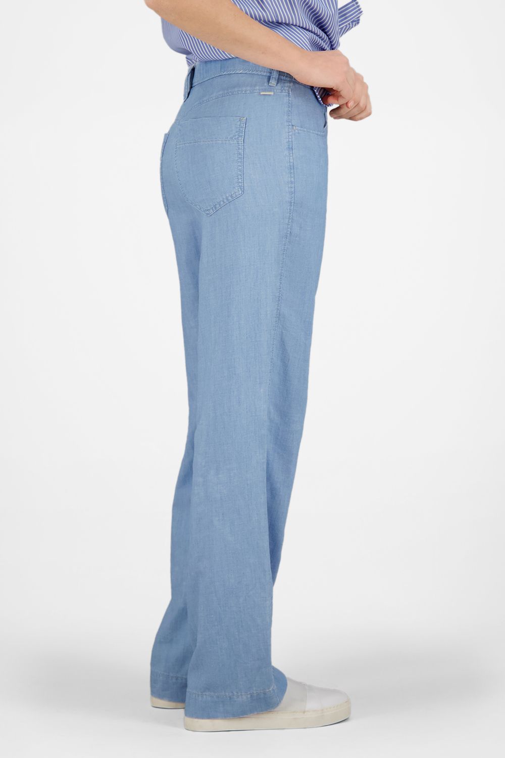 Wide Leg Linen & Cotton Pant