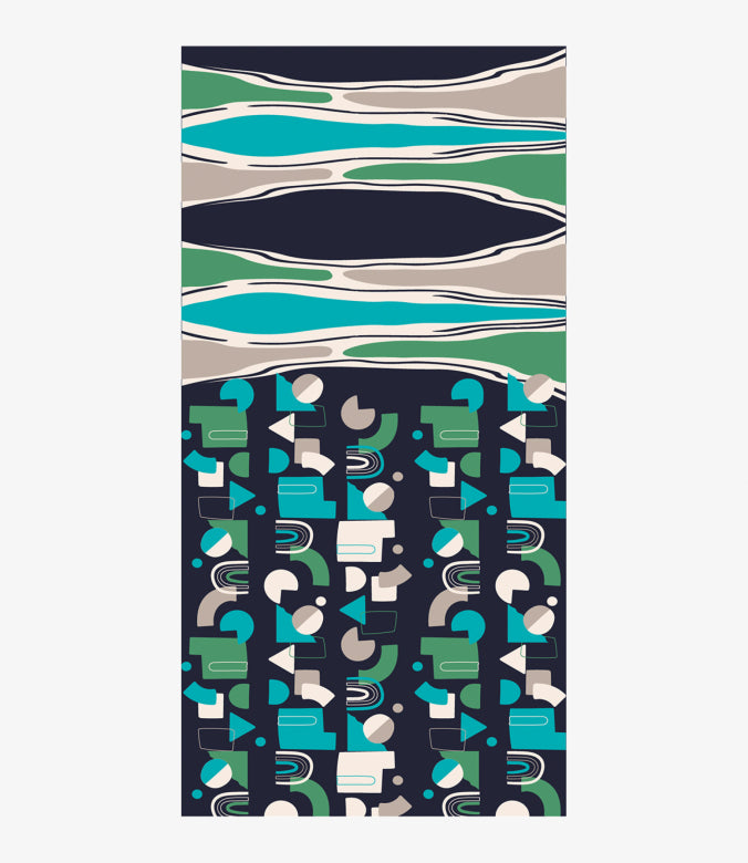 Abstract Geometric Scarf
