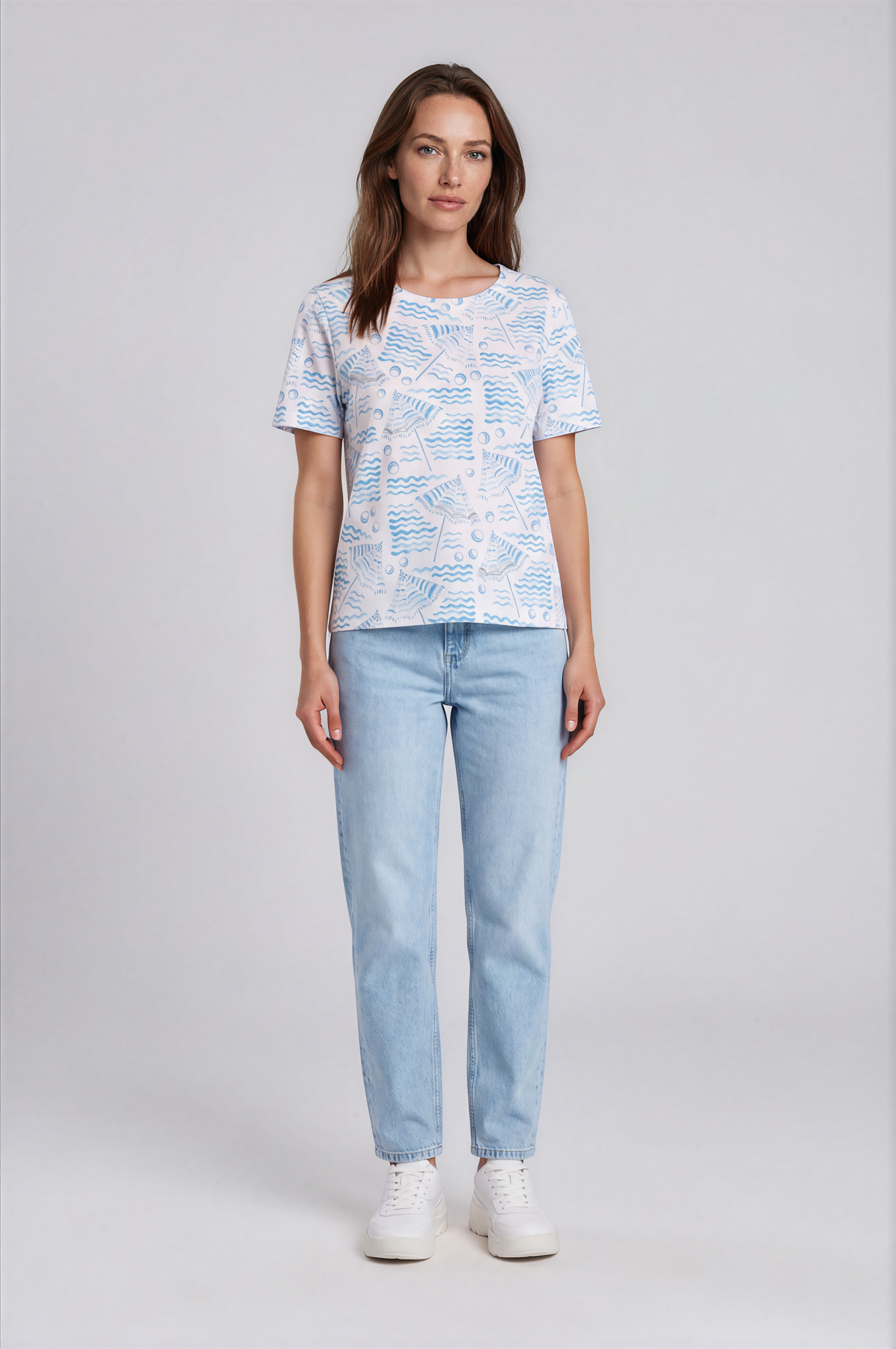 Beachy Umbrella Cotton Tee