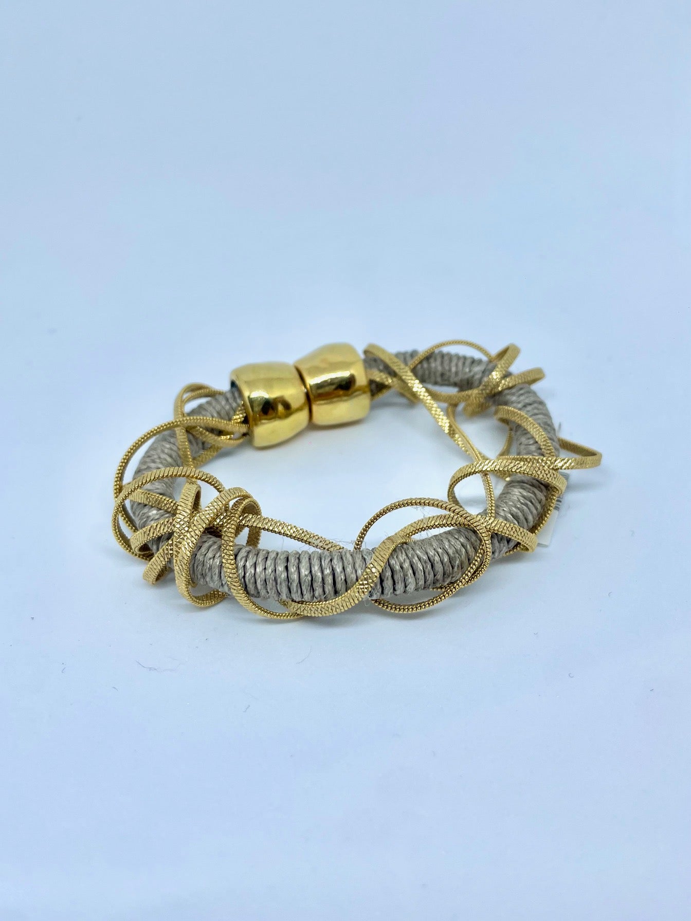 Gold Braided Rope Bracelet