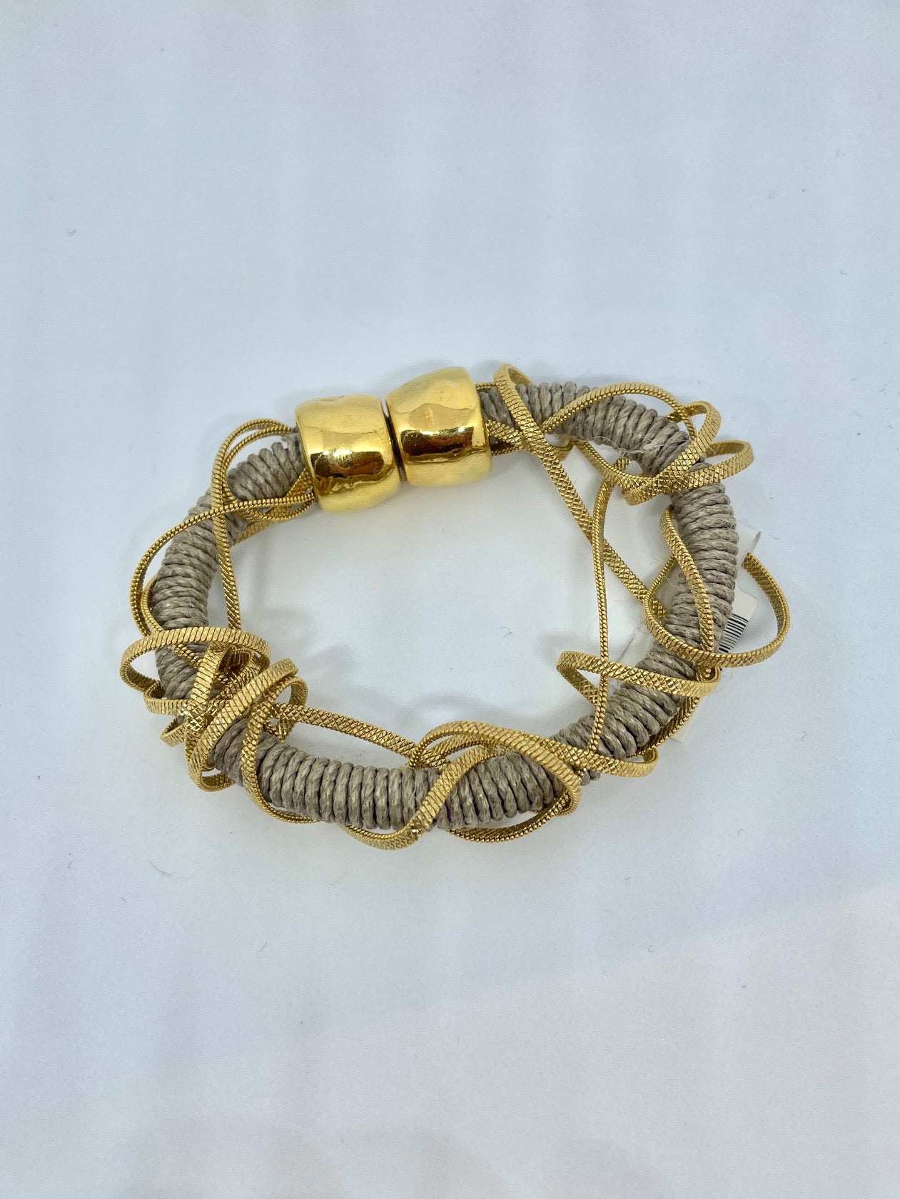 Gold Braided Rope Bracelet