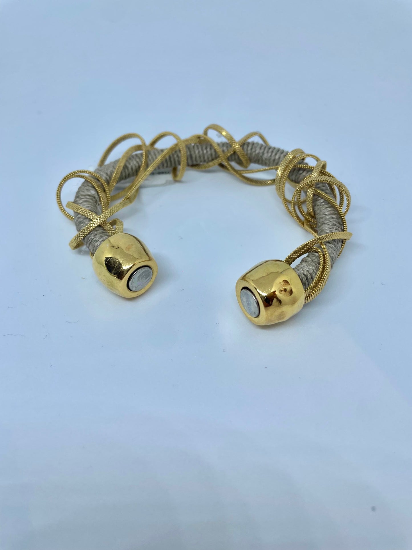 Gold Braided Rope Bracelet