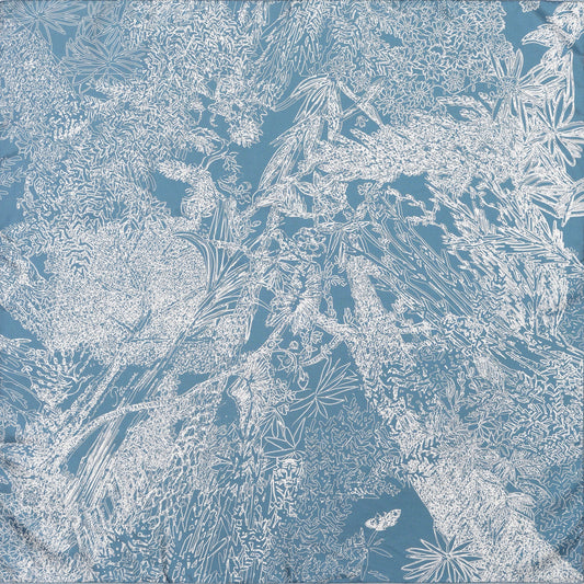 Botanical Sketch Mini Silk Square