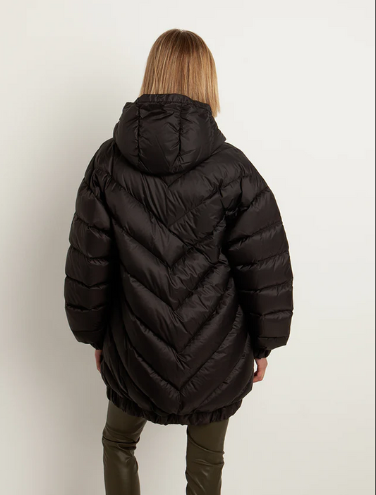 Oversized Zig Zag Down Coat