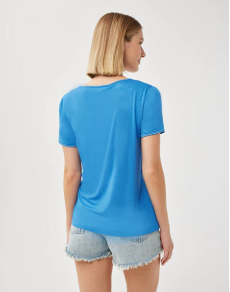 Braided V-Neck Tee