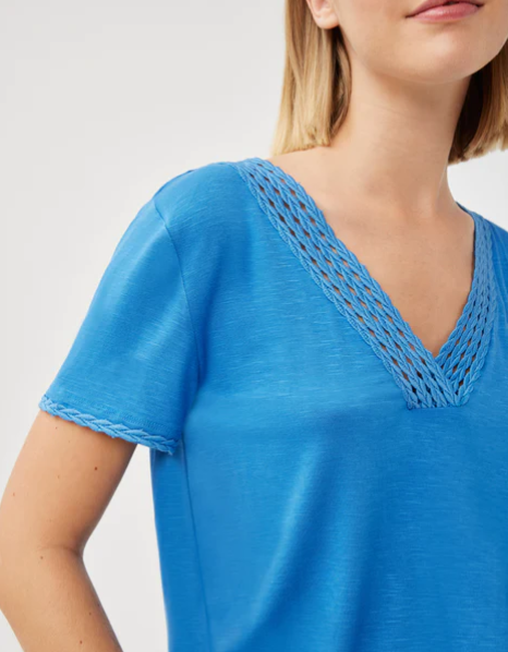 Braided V-Neck Tee