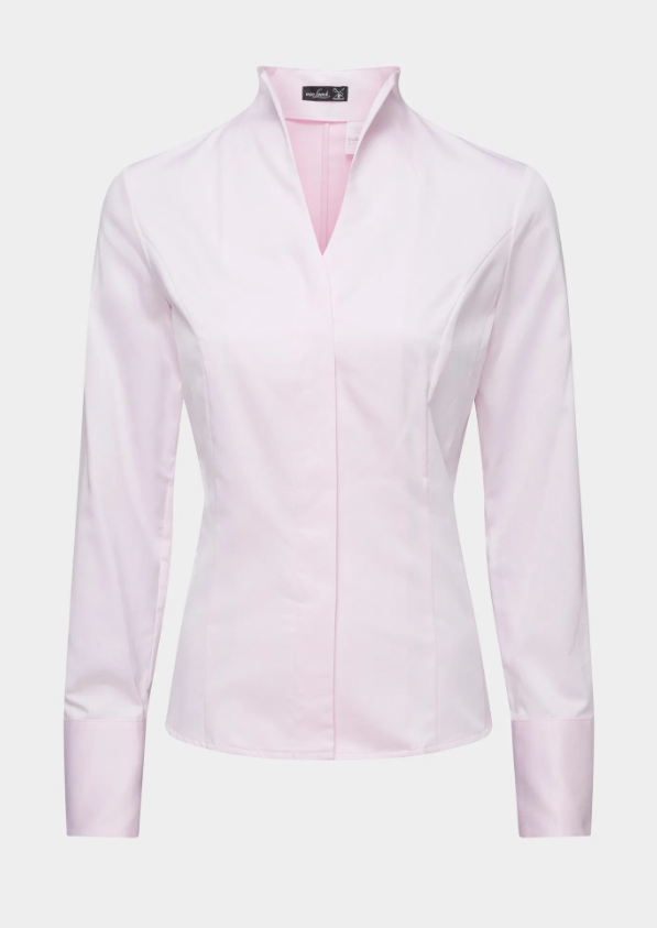 Chalice Collar Twill Blouse