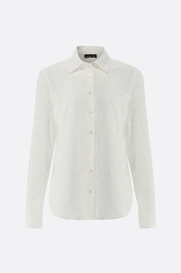 Embroidered Floral Vines Blouse