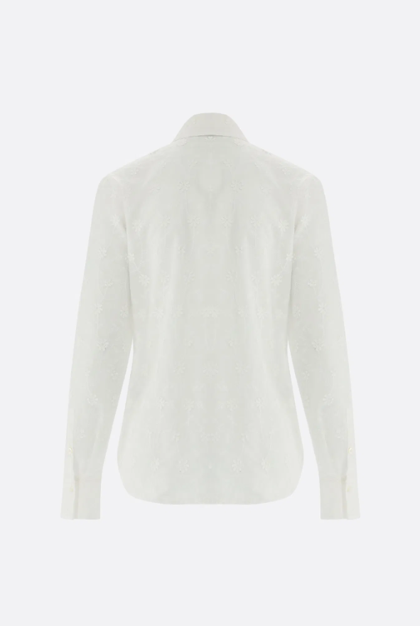 Embroidered Floral Vines Blouse
