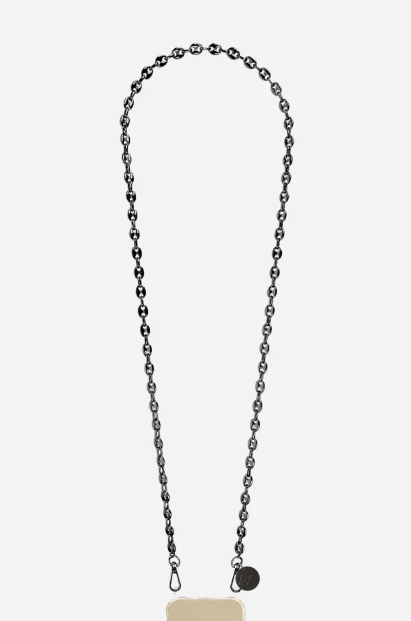 Black Coffee Bean Long Phone Chain