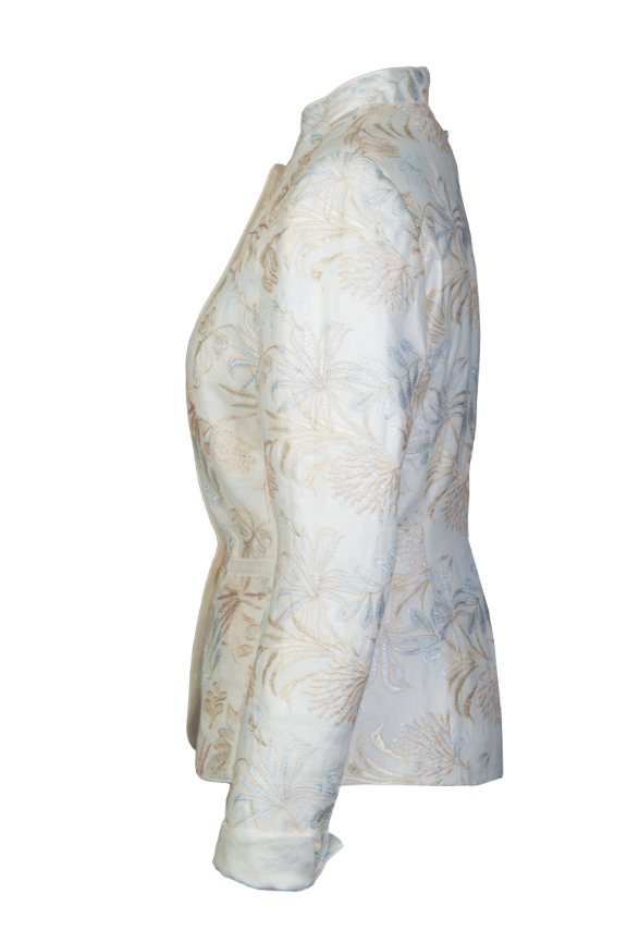 La Festa Brocade Linen Blazer