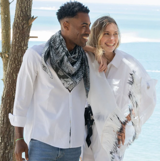 Botanical Sketch Cotton Square