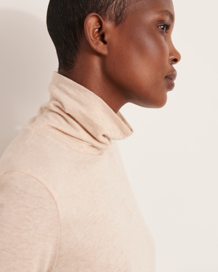 Cashmere & Cotton Turtleneck
