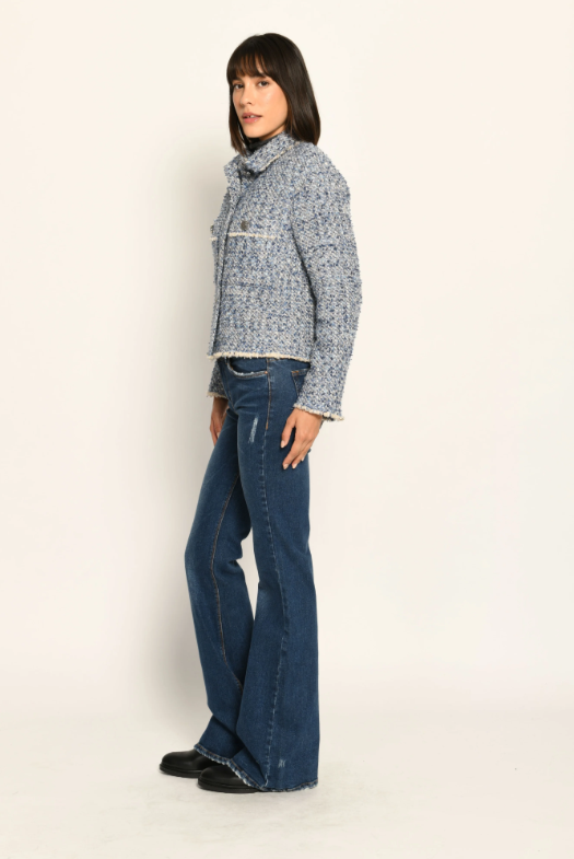 Wool Boucle Parisian Tweed Jacket