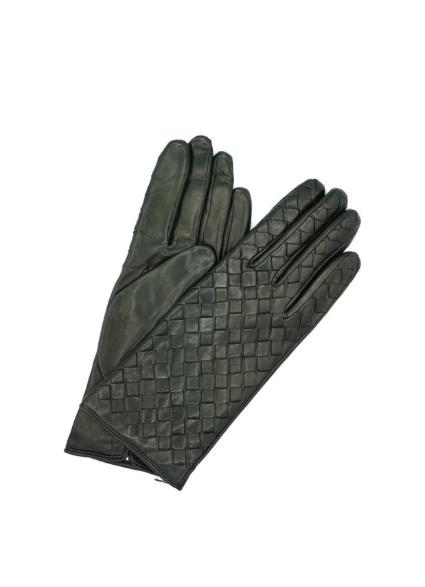 Bottega Style Leather Gloves