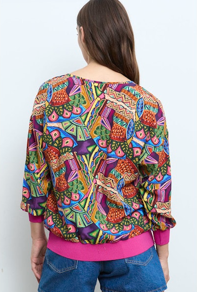Jungle Mosaic V-Neck Shirt