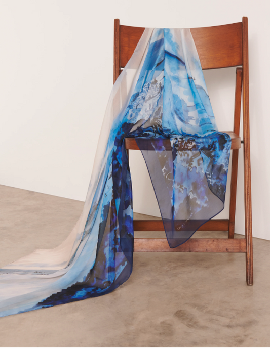 Midnight City Silk Scarf