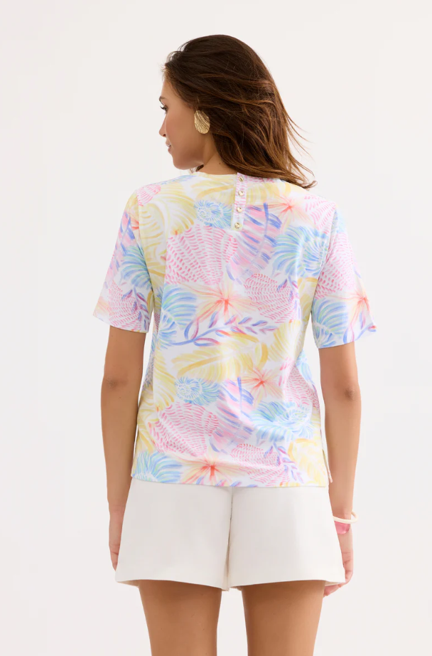 Pastel Seashells Cotton Tee