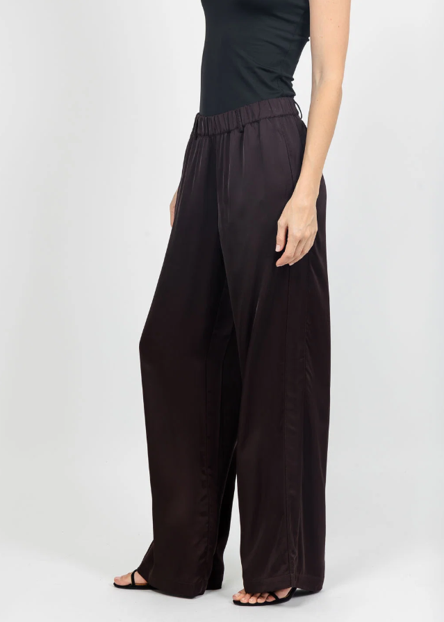 Silky Wide Leg Palazzo Pant