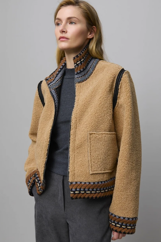 Reversible Shearling-Suede Funky Jacket