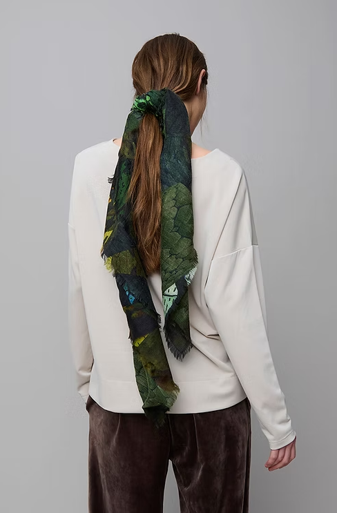 Kaleidascope Jungle Wool Scarf