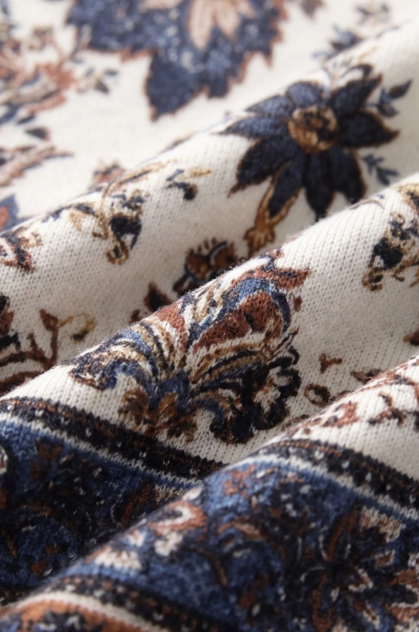 Baroque Paisley Wool Sweater