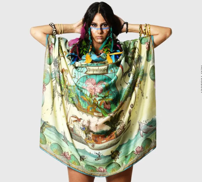 Orchid Greenhouse Bamboo Silk Square - Brazil Edition