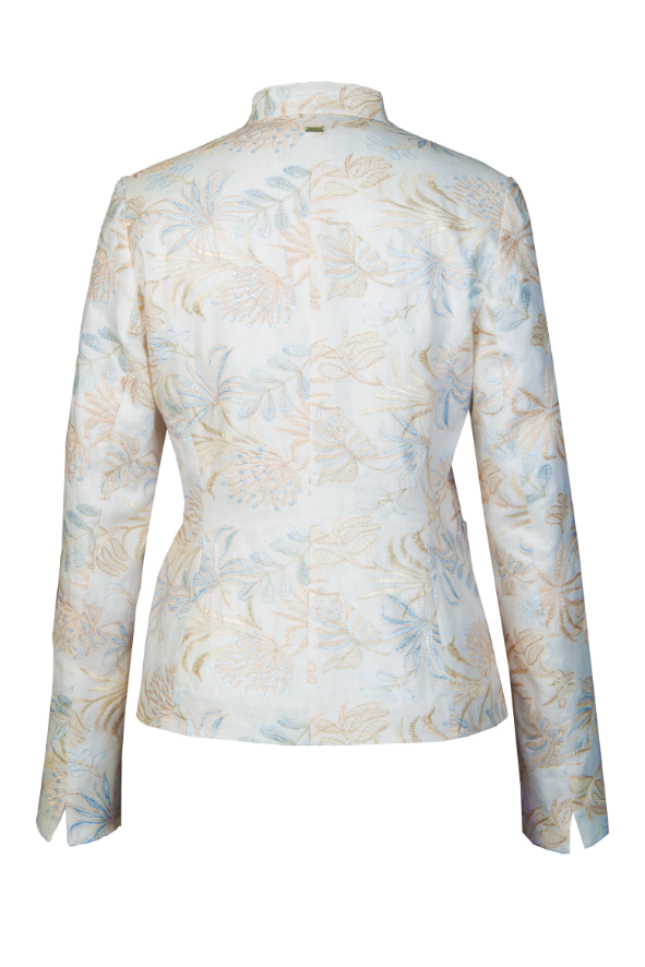 La Festa Brocade Linen Blazer