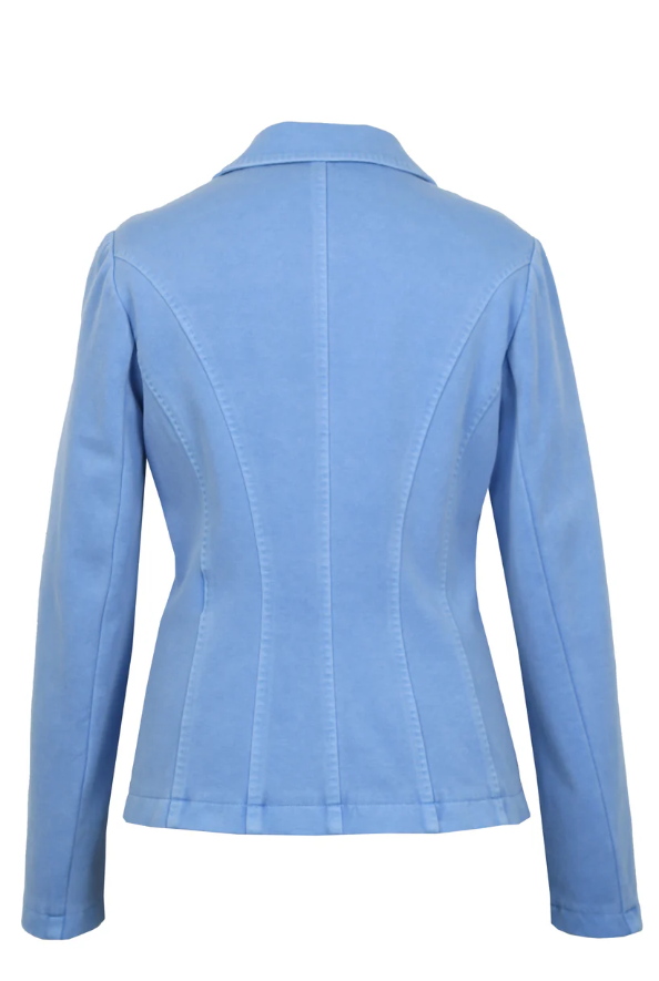 Stitched Cotton Jersey Blazer