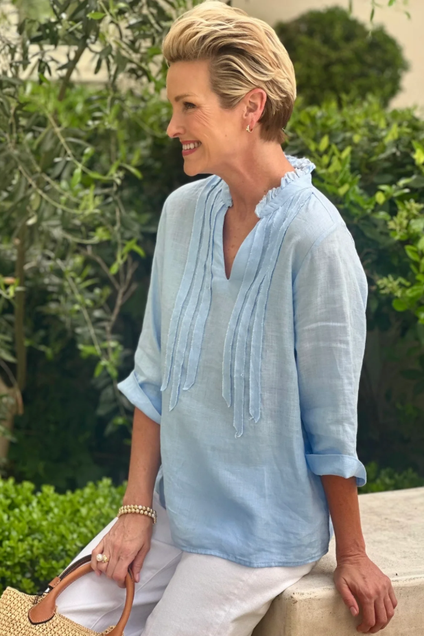 Bohemian Linen Blouse