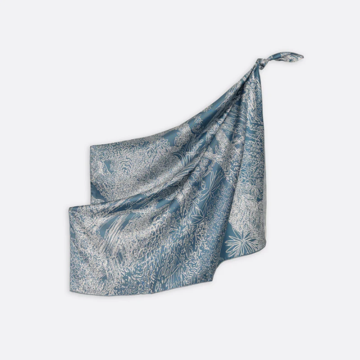 Botanical Sketch Mini Silk Square
