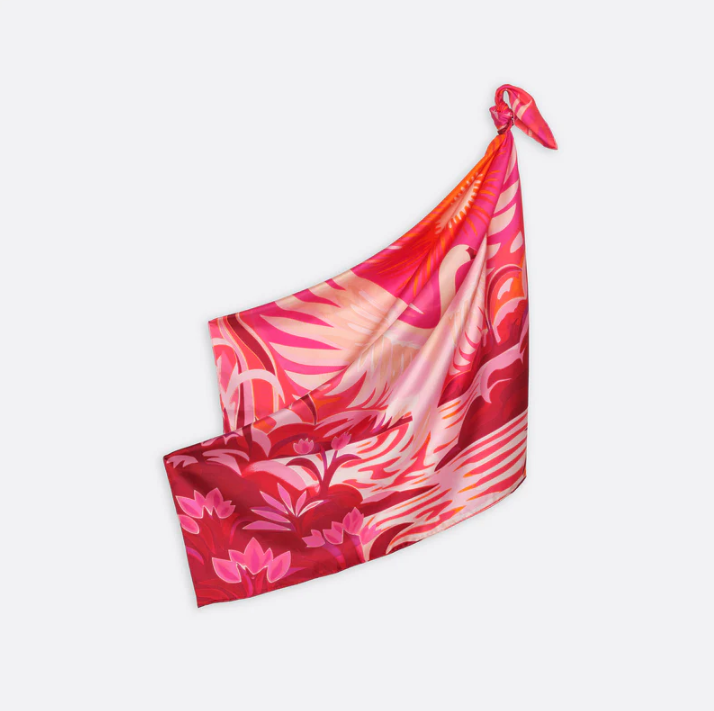 Golden Swan Silk Square